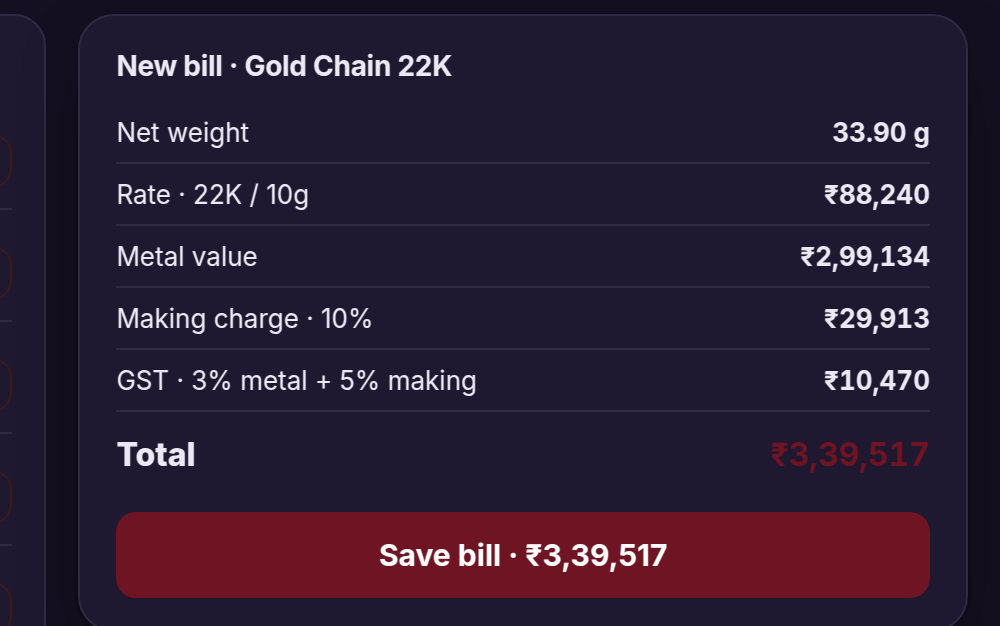 Jewellery Retail System preview